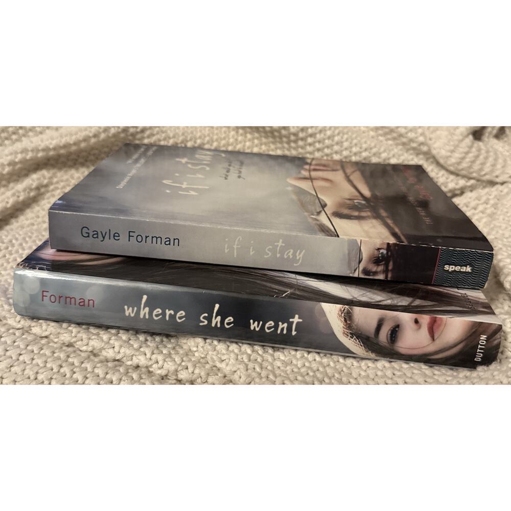Gayle Forman Book Lot Where She Went Hardback If I Stay Paperback Set Of Two